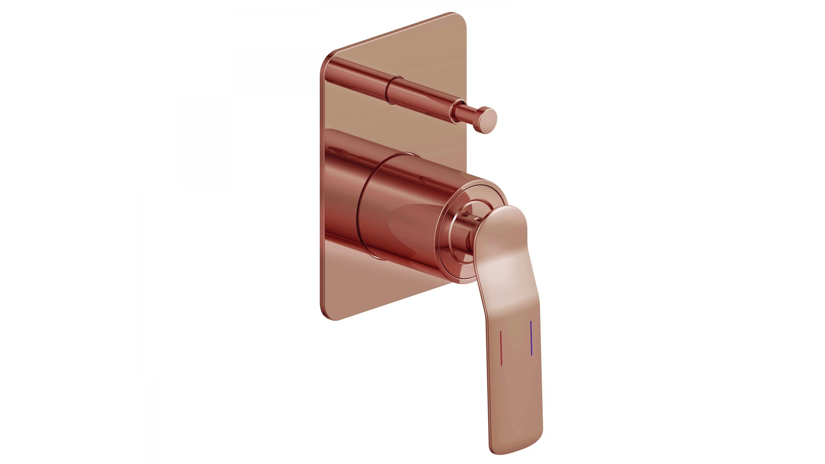 Arcisan Synergii Bath/Shower Mixer with Diverter - Rose Gold PVD