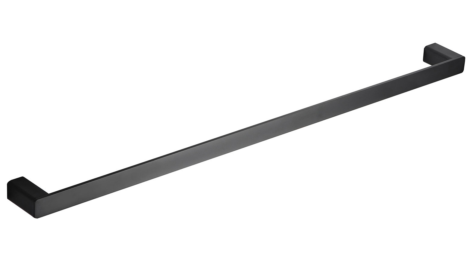 PLD Surface 800mm Single Towel Rail - Matte Black