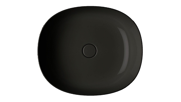 Parisi Pod 500mm Bench Basin - Gloss Black