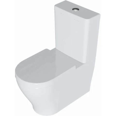 Caroma Luna Cleanflush Wall Faced Toilet Suite - Bottom Inlet