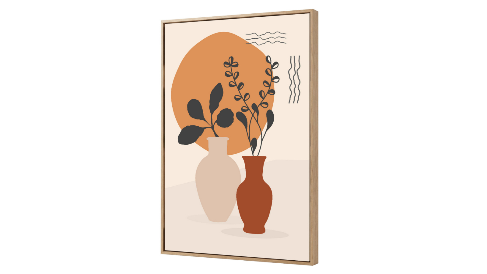 Yezi 80 x 120cm Framed Abstract Canvas Wall Art