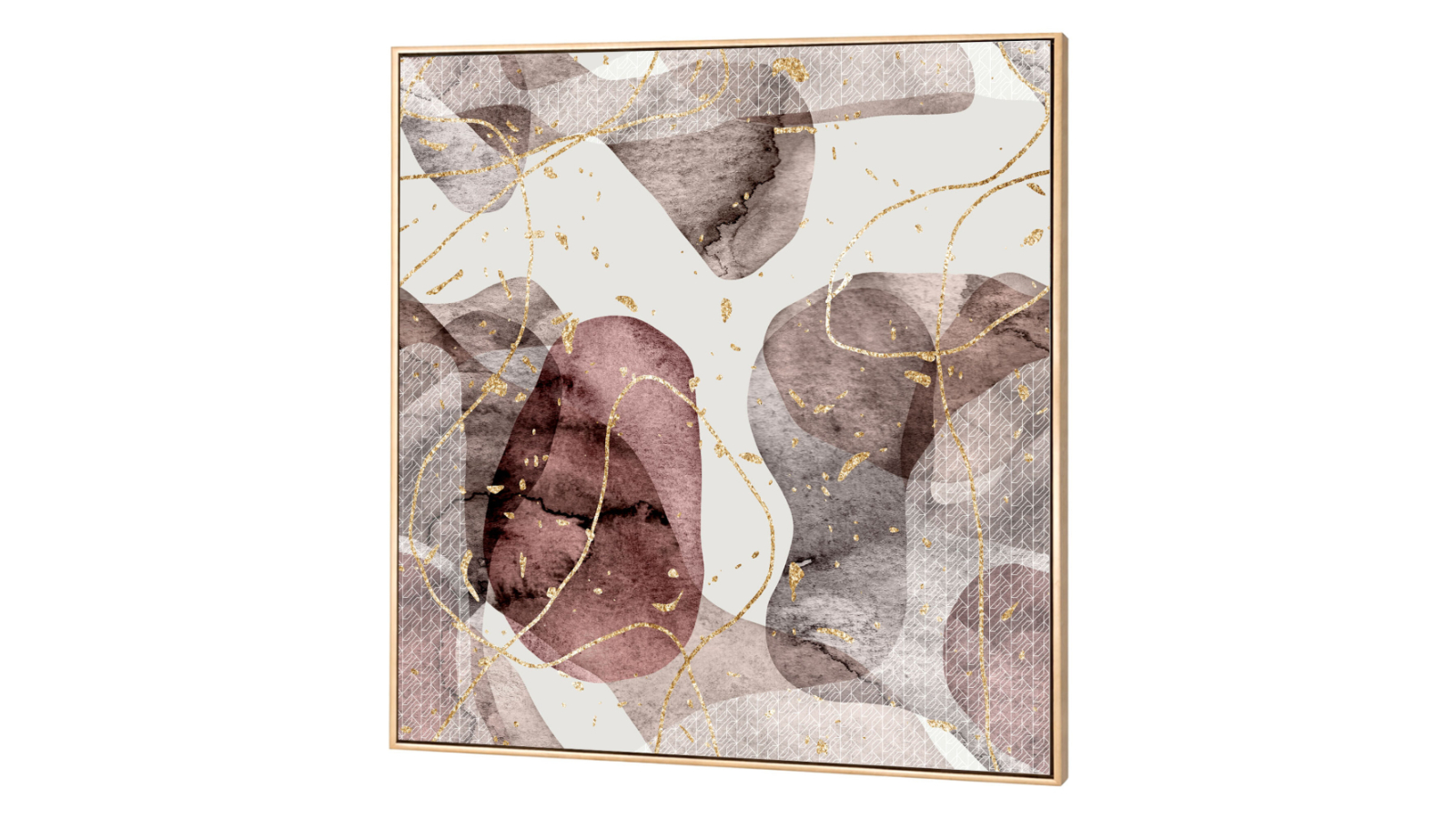 Yezi Framed Abstract Canvas Wall Art - 80 x 80cm
