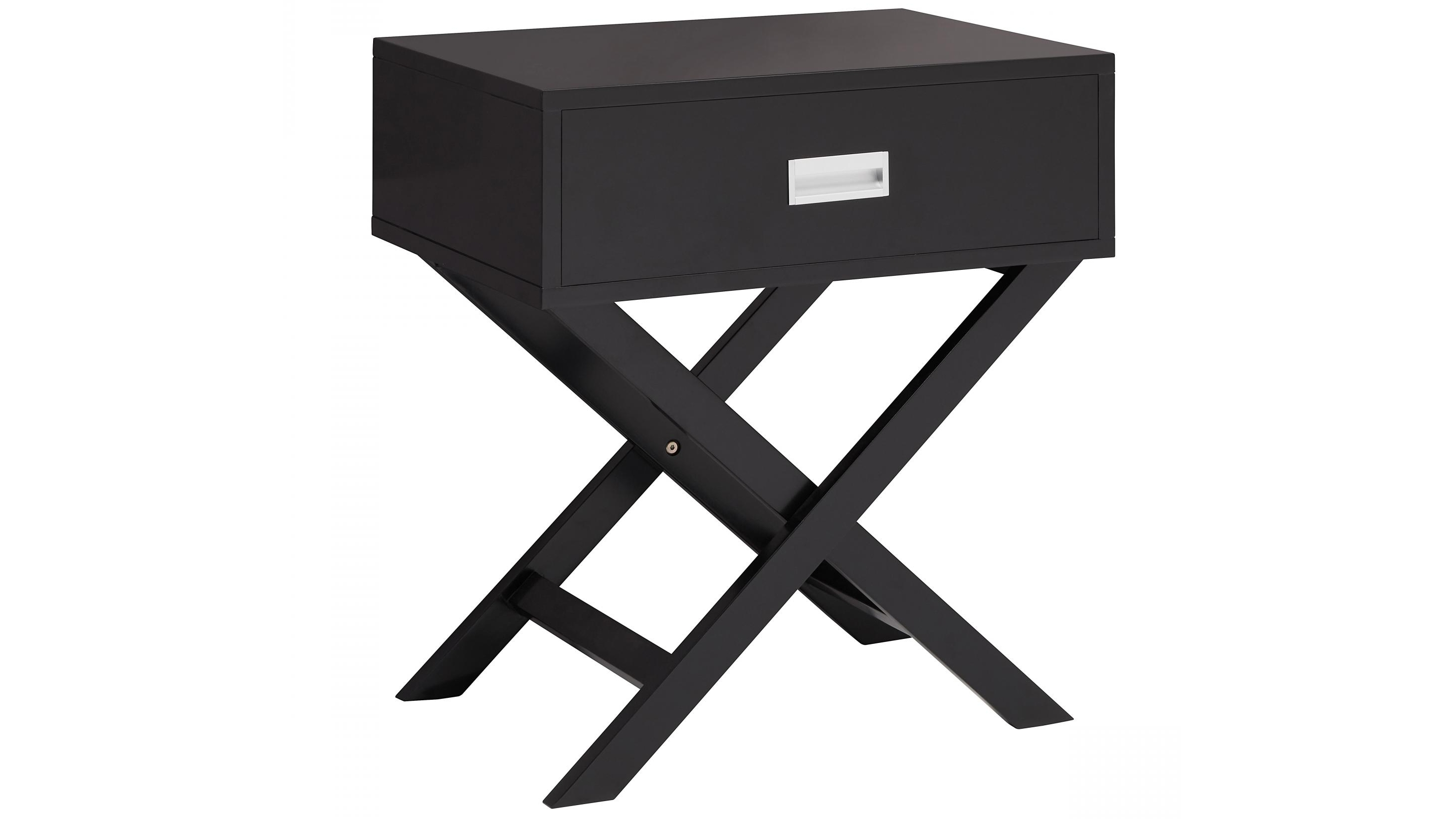 Bradford Bedside Table - Black