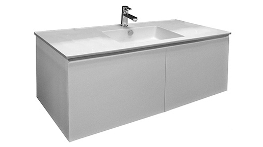 Paris Forty Five 1200 Wall Mounted Cabinet with Single Ceramic Top