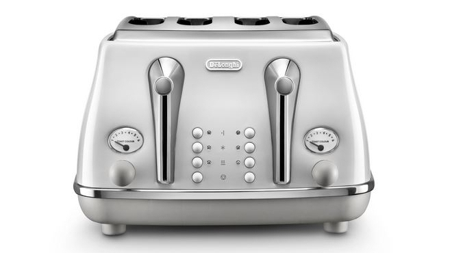 DeLonghi Icona Capitals 4 Slice Toaster Sydney White