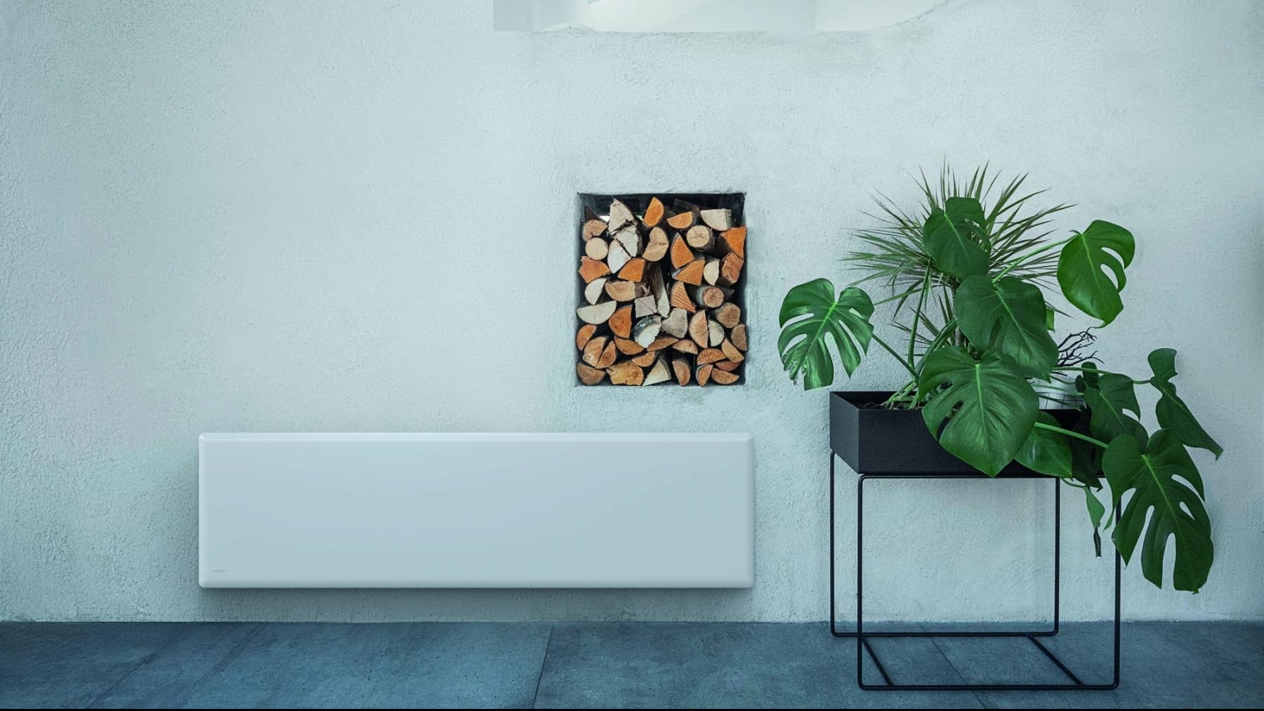 Nobo 2kW Electric Panel Heater with Thermostat and Castors Harvey Norman