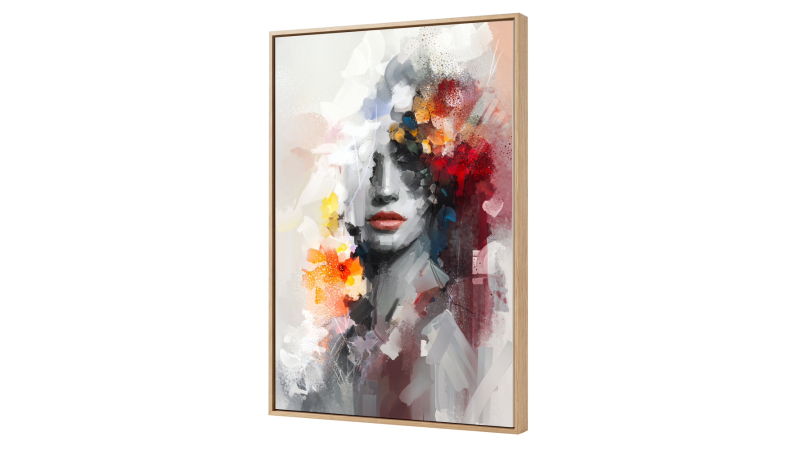 Yezi Abstract Print Canvas Wall Art - 70 x 100cm
