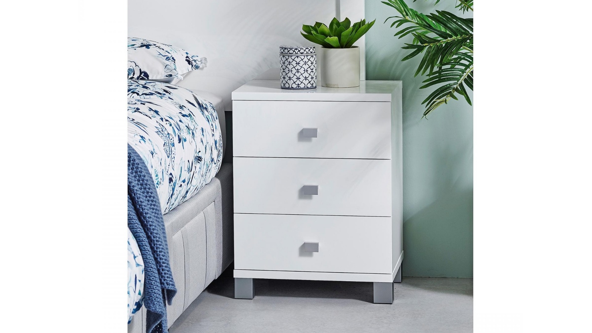 Bondi 3-Drawer Bedside Table
