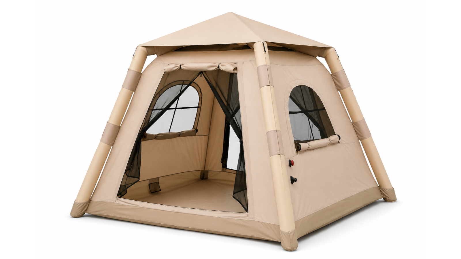 Hubsite 220 x 220cm Camping Tent with Quick Setup, Weather Resistant Design and Ventilation Panel