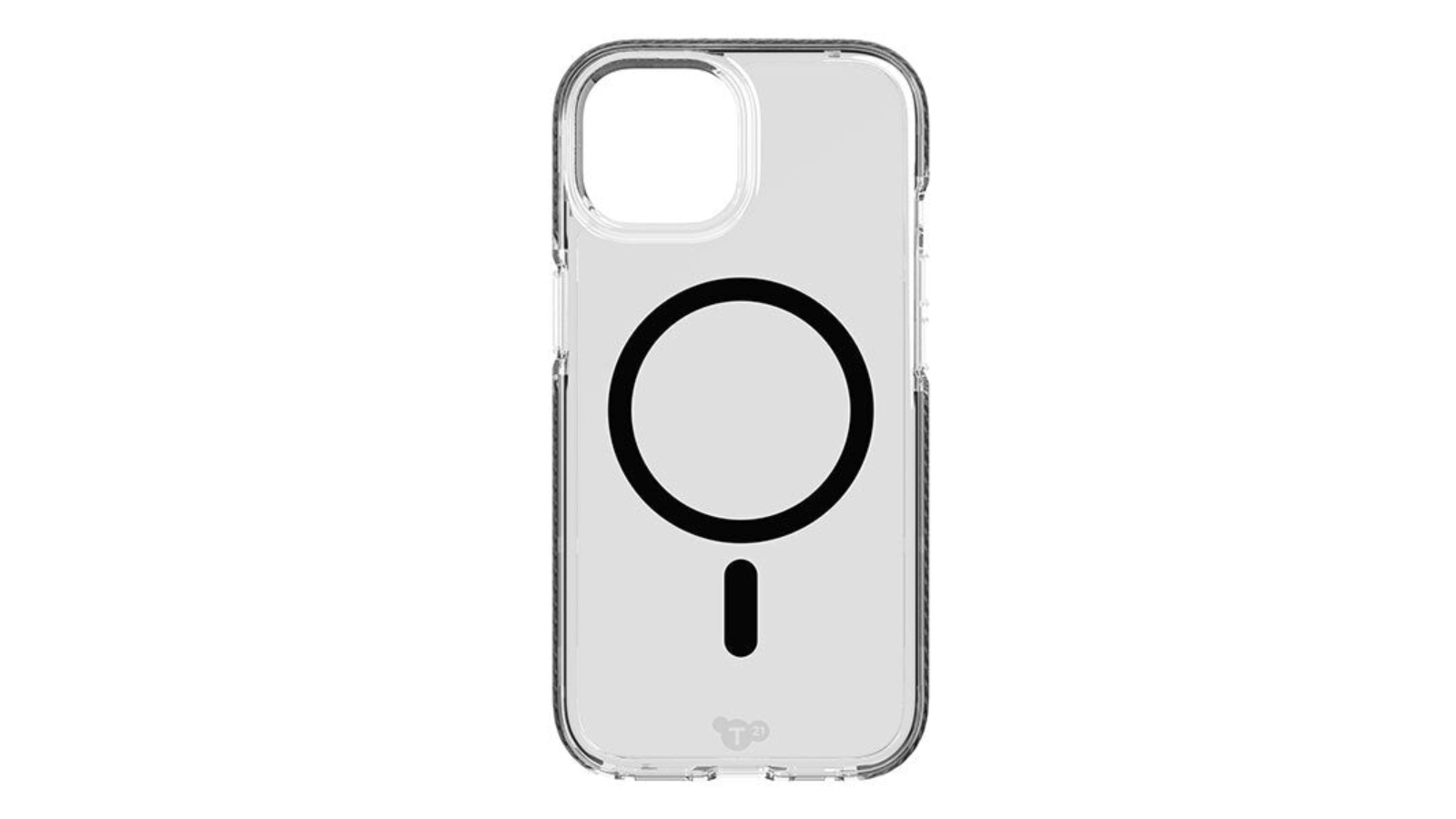 Tech21 Evo Crystal MagSafe Case for iPhone 15 Plus - Graphite Black