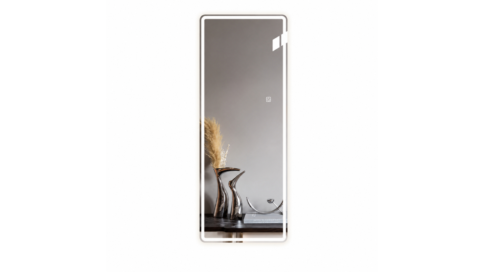 Hubsite 160 × 50cm LED Full Length Mirror with White Frame