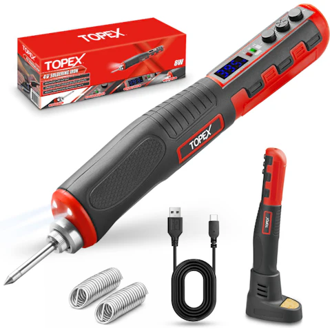 TOPEX Cordless Soldering 4V Iron with Rechargeable Battery