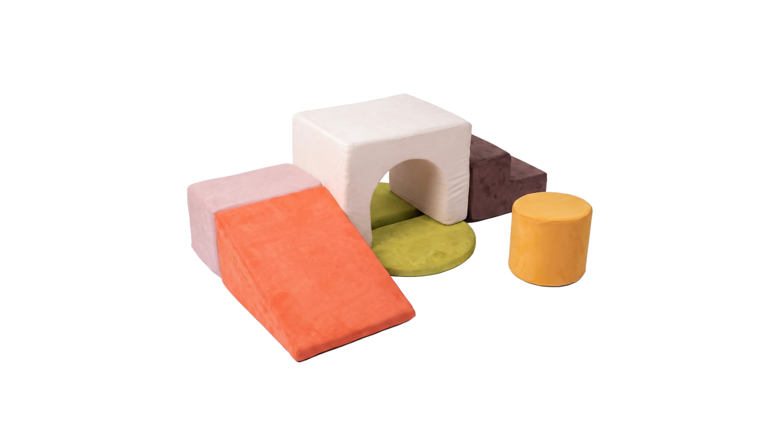 BoPeep Kids 7 Piece Foam Climbing Blocks Playset
