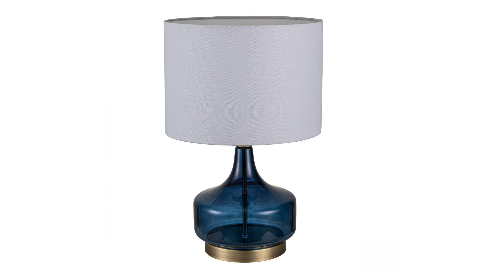 Blue glass lamp set sale