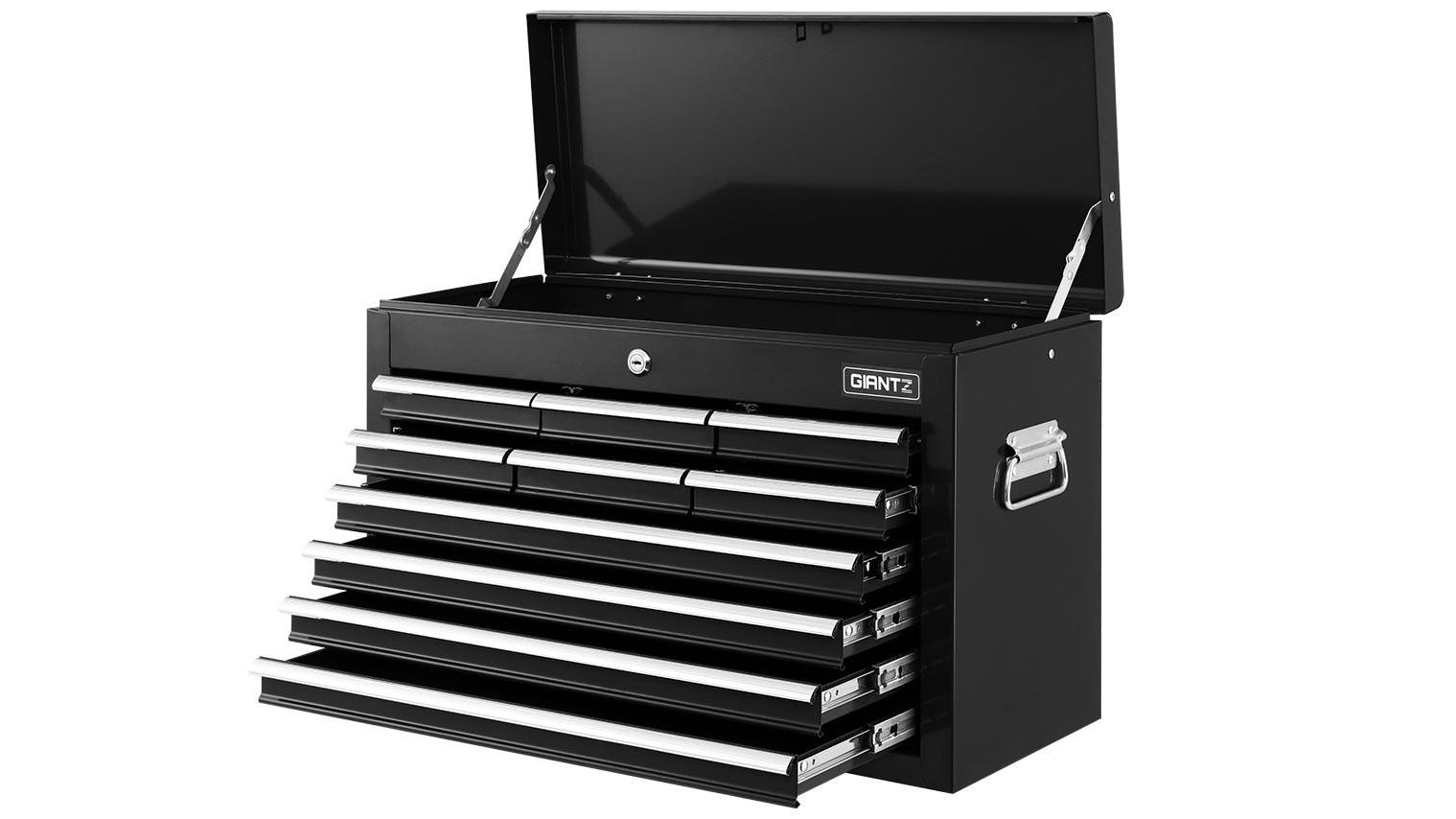 Giantz 10 Drawers Tool Box Storage Chest - Black