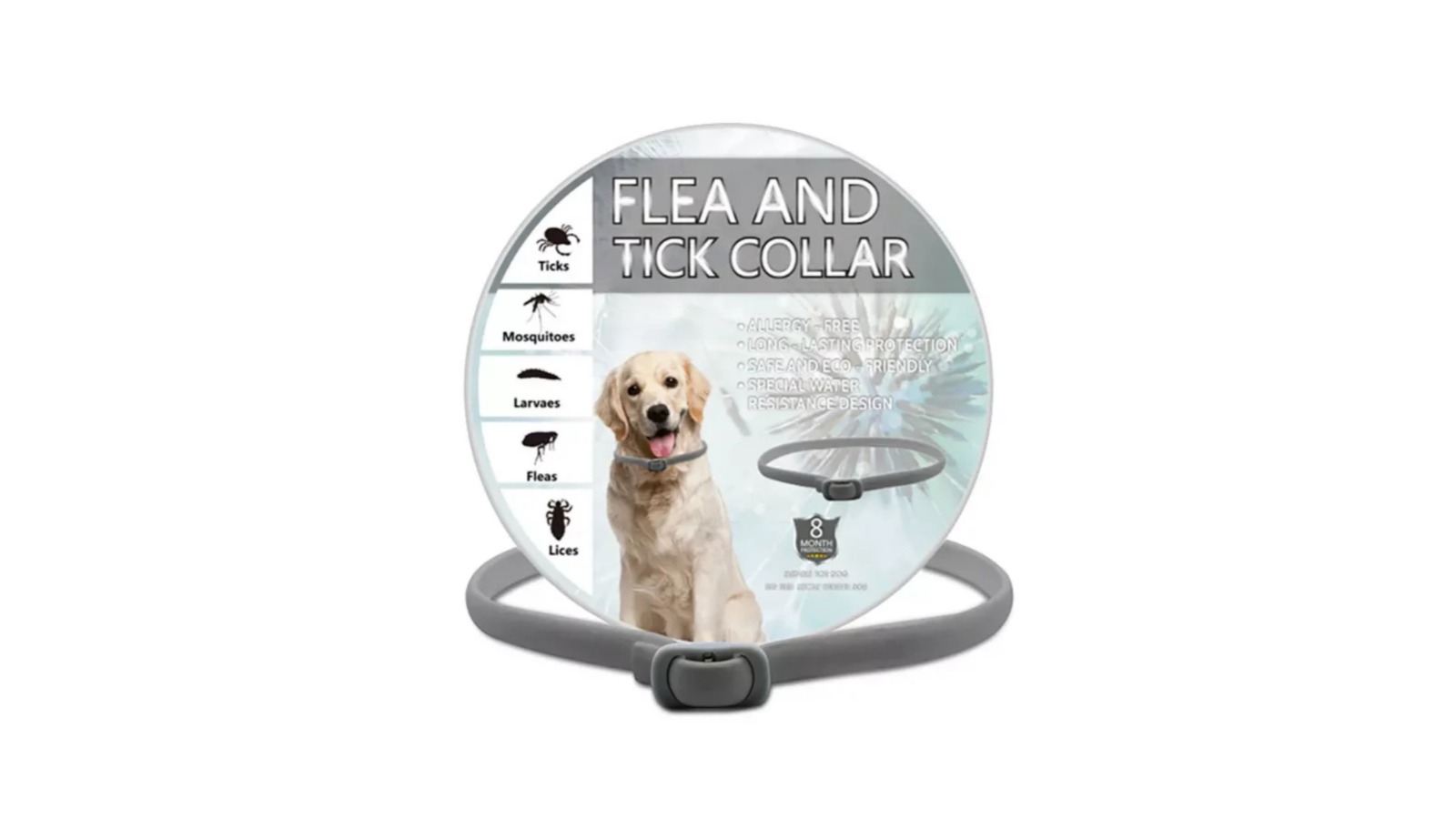 eDog Pack of 2 Grey Pest Repellent Collar