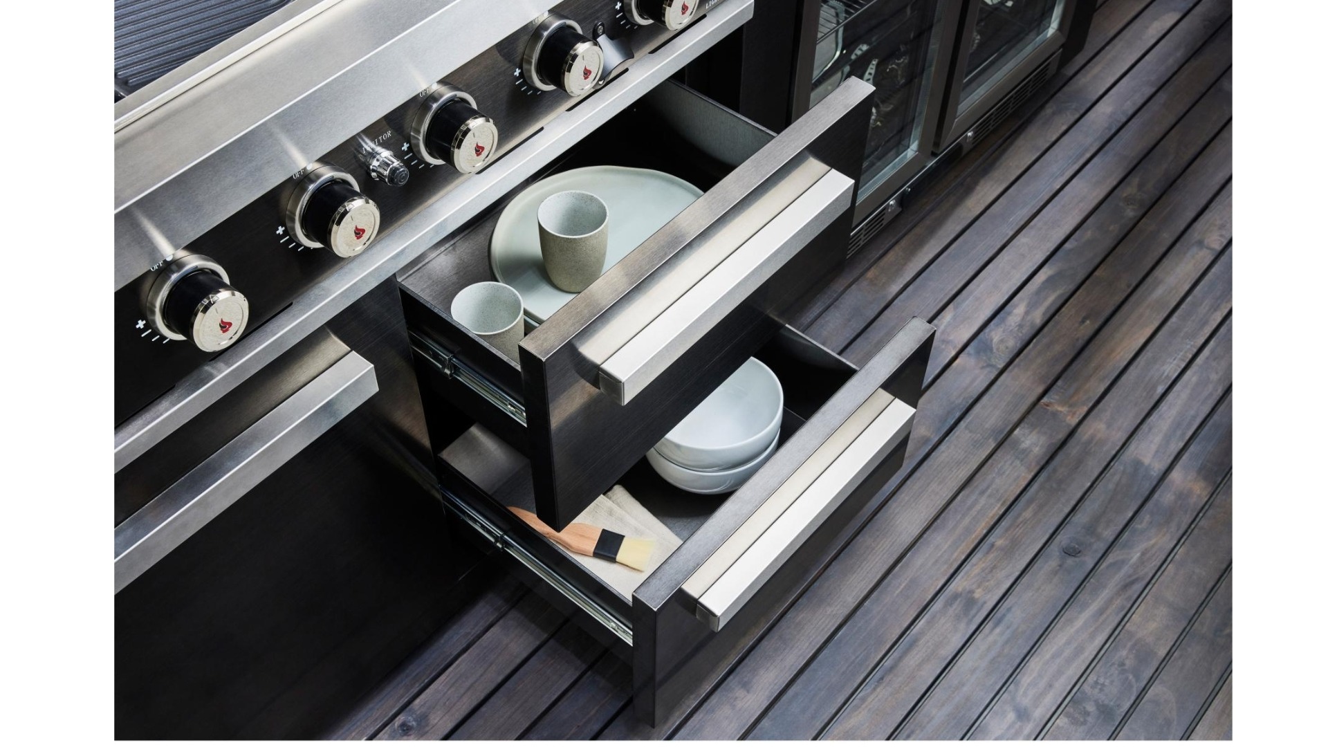 Everdure Neo Black 6 Burner Outdoor Kitchen Harvey Norman