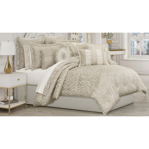 Lazlo Ivory Quilt Cover Set