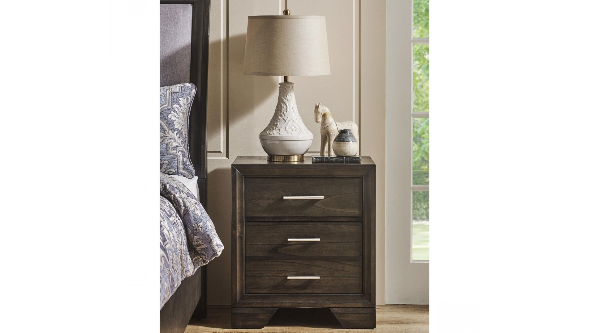 Amalfi 2-Drawer Bedside Table