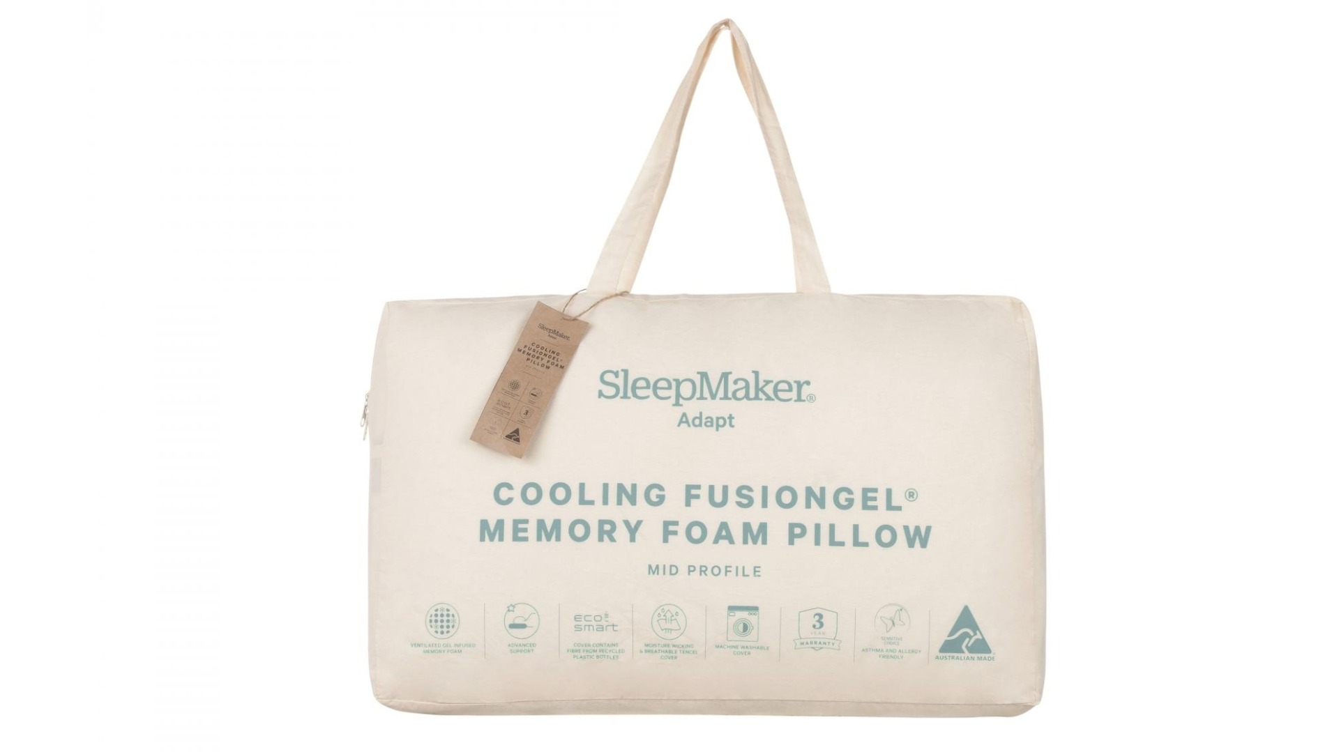 SleepMaker Adapt Fusion Gel Medium Pillow