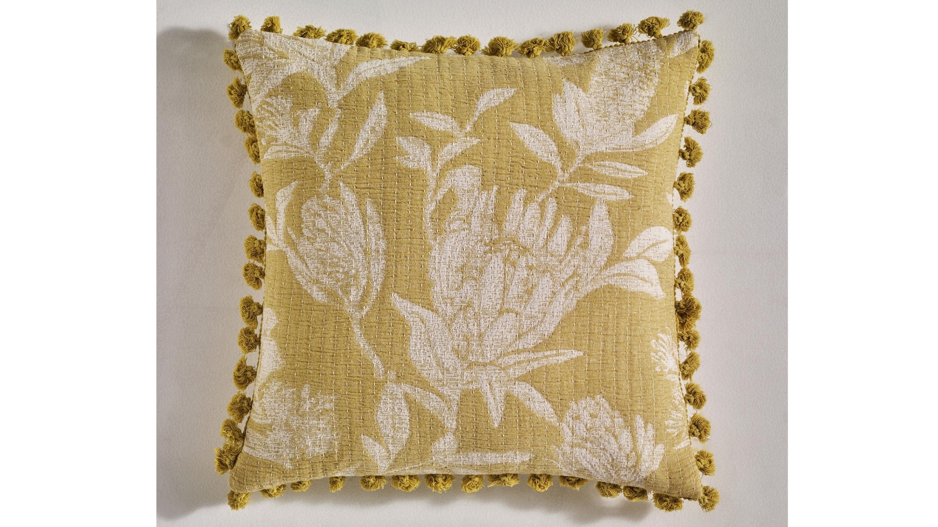 L'Avenue Petula Mustard Cushion