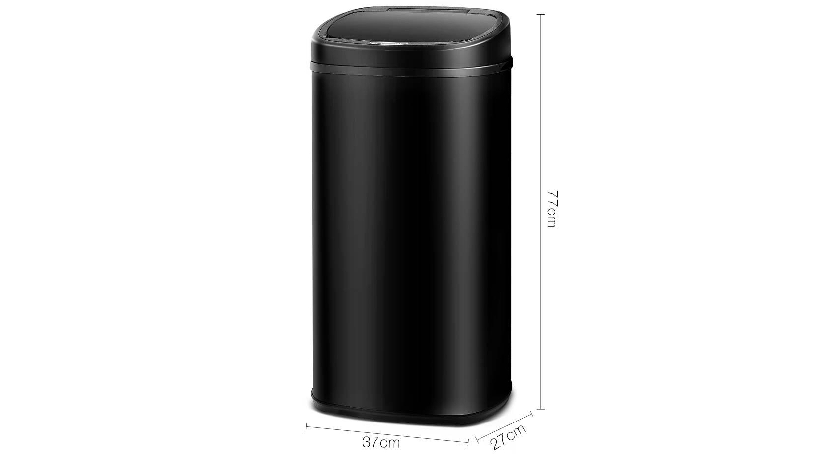 Devanti 68L Motion Sensor Bin Black Harvey Norman