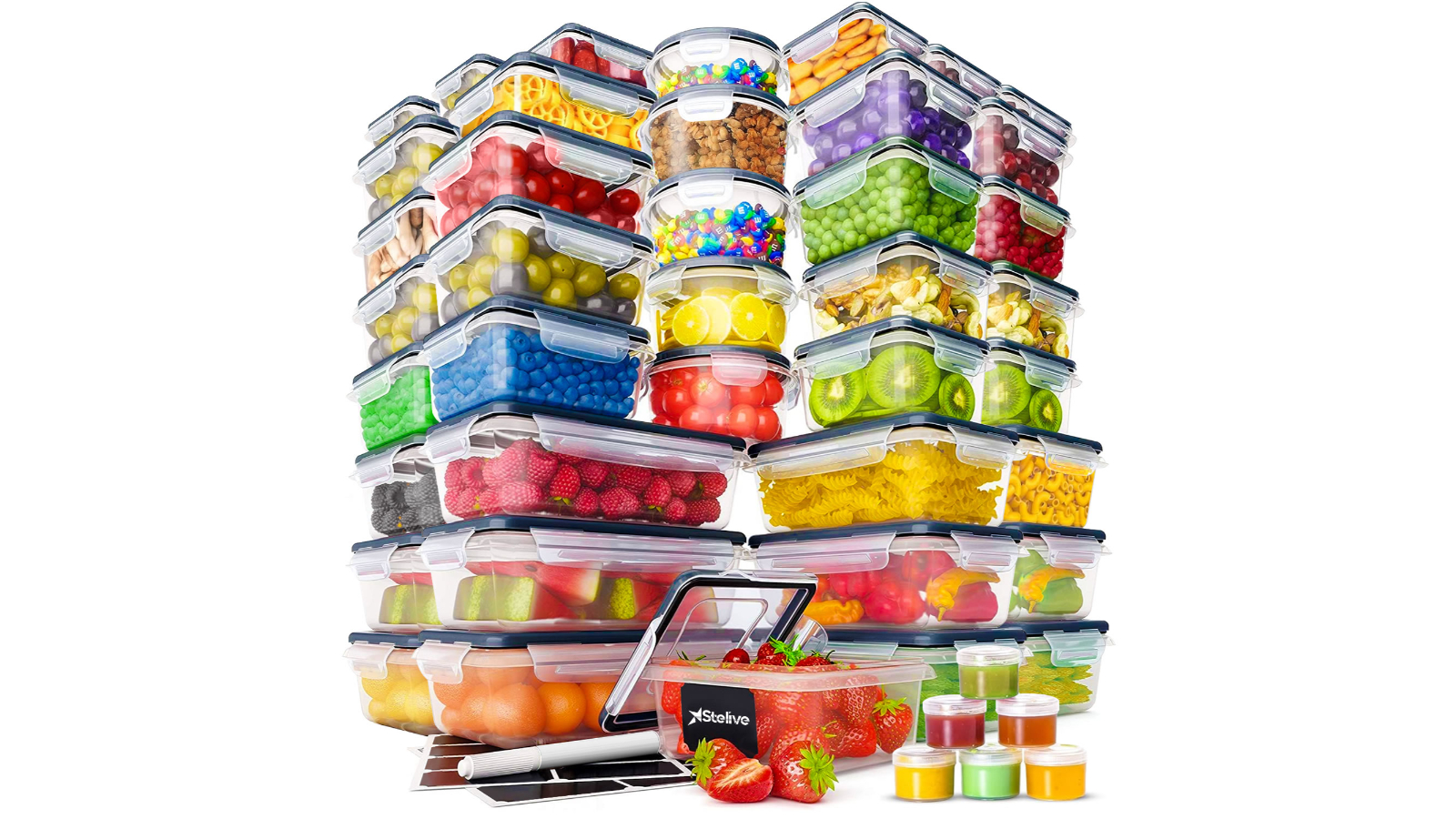 Stelive 56 Piece Food Storage Container Set Leak Proof