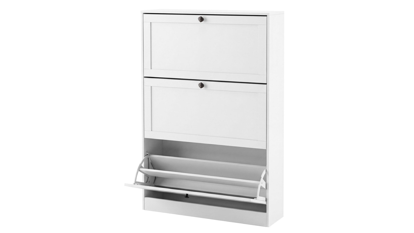 Levede Shoe Cabinet 3 Flip Drawer Adjustable Shelf Storage