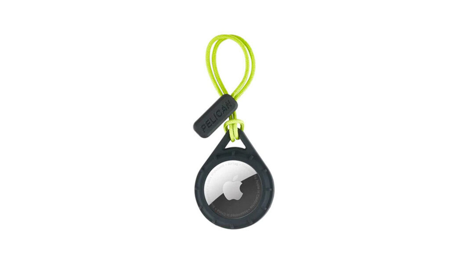Pelican Black/Lime Green Protector with Cord Case for Apple AirTag