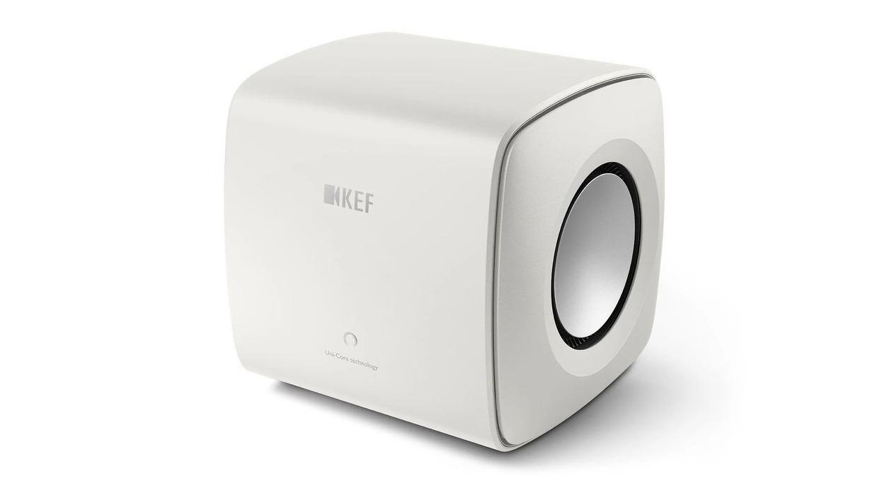 KEF KC62 Powered Subwoofer Speaker - Mineral White