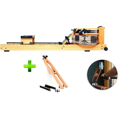WaterRower and Phone/ Tablet Holder - Oak