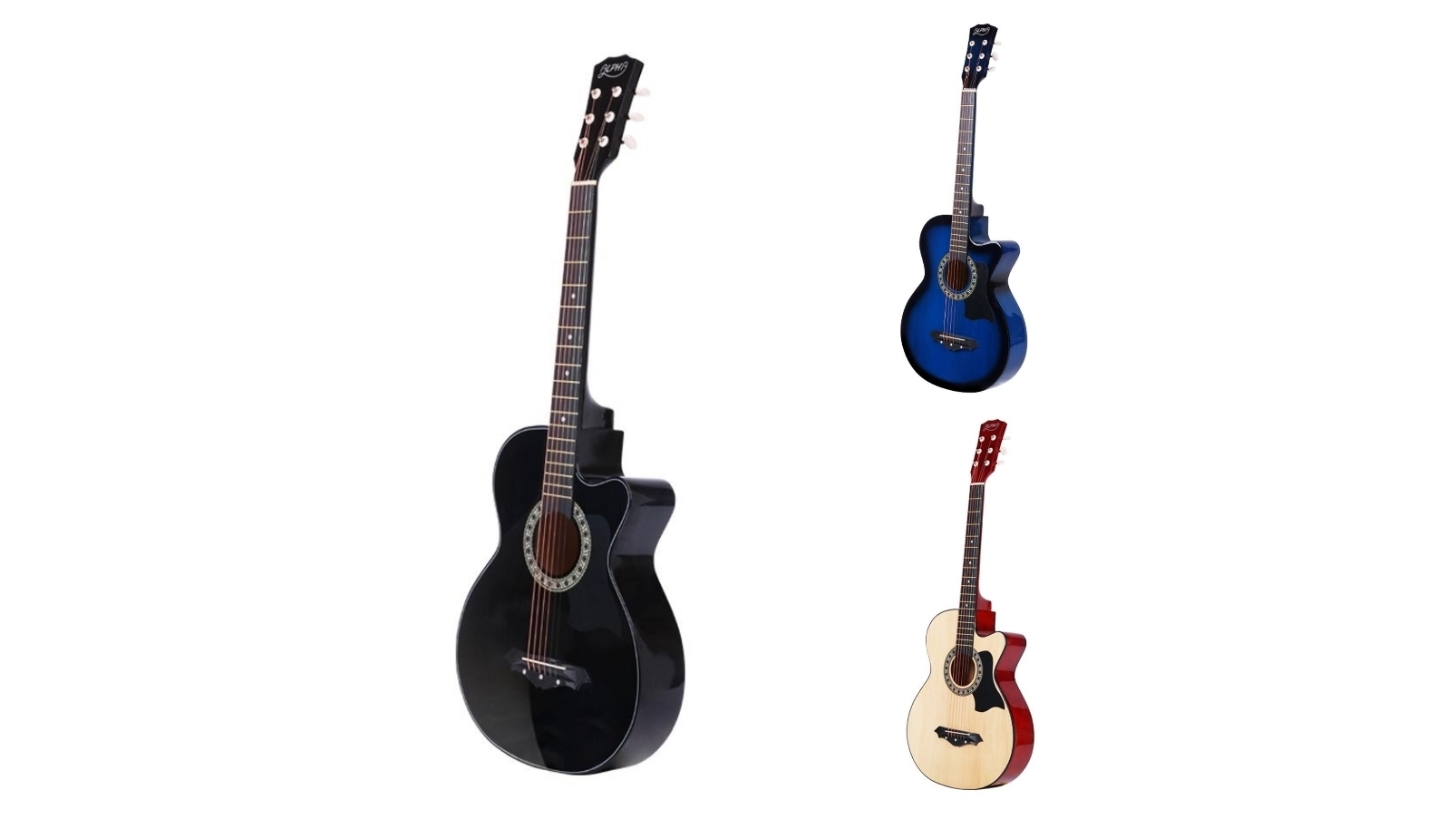 Alpha 38-inch Acoustic Guitar Steel-Stringed