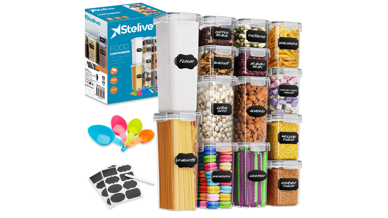 Stelive 14 Piece Food Storage Container Set Leak Proof