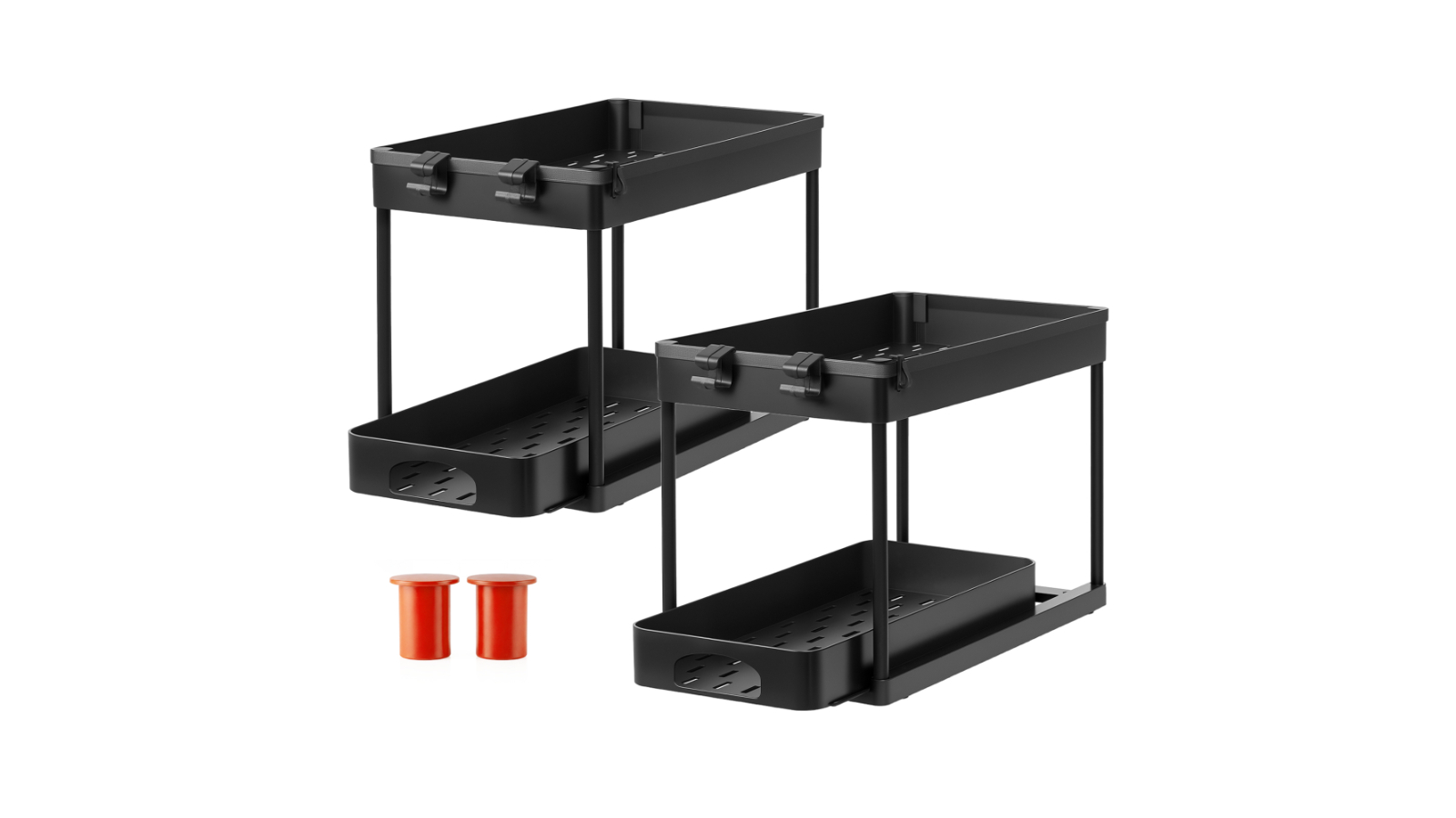 Toque 2 Piece Sliding Under Sink Organizer Storage Rack