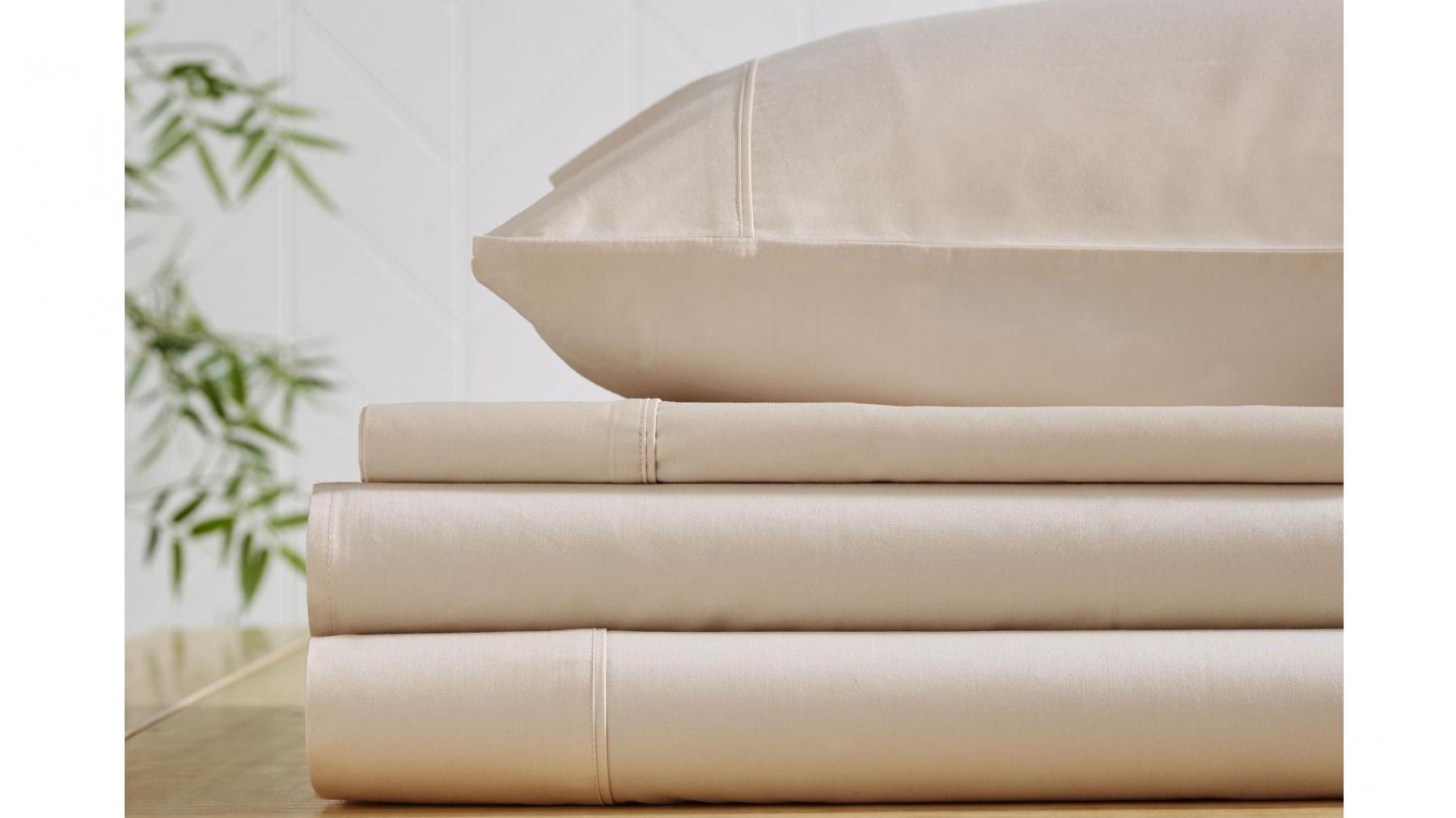 L'Avenue 500TC Bamboo/Cotton Champagne Sheet Set - King Single