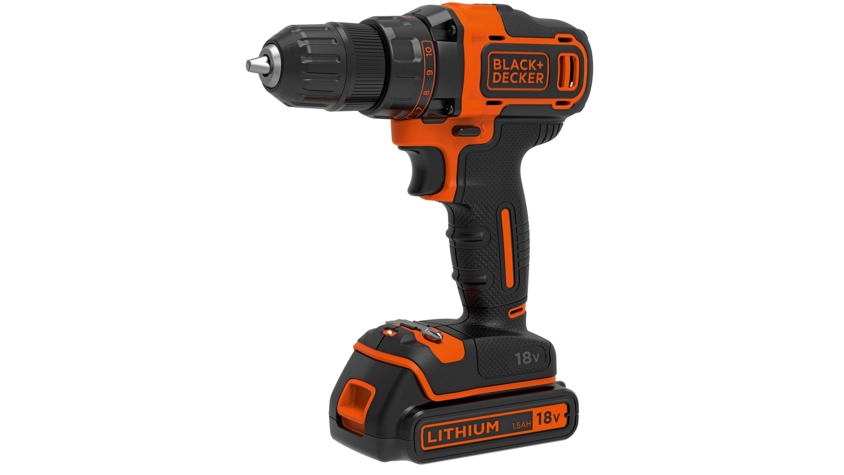 Black Decker 18V 2 Speed Drill Driver 2x1.5Ah Harvey Norman