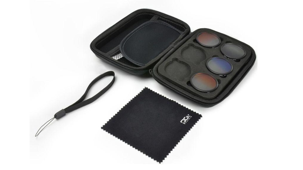 Pgytech INSPIRE1 / OSMO / X3 Graduated 4x Filters (Grey/Blue/Orange/Red) + Case