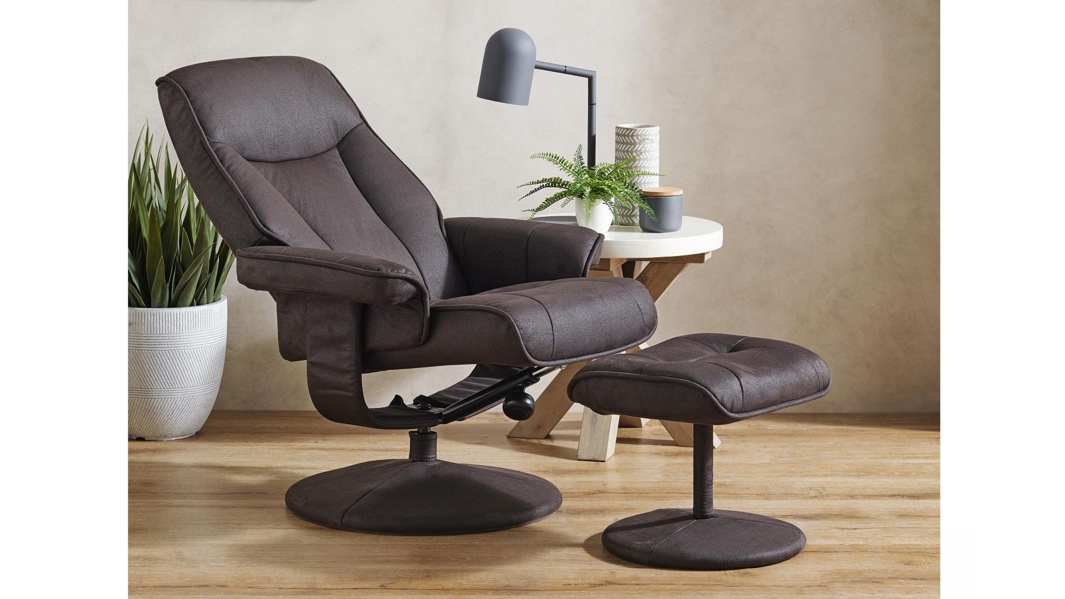 Lusso Recliner and Footstool