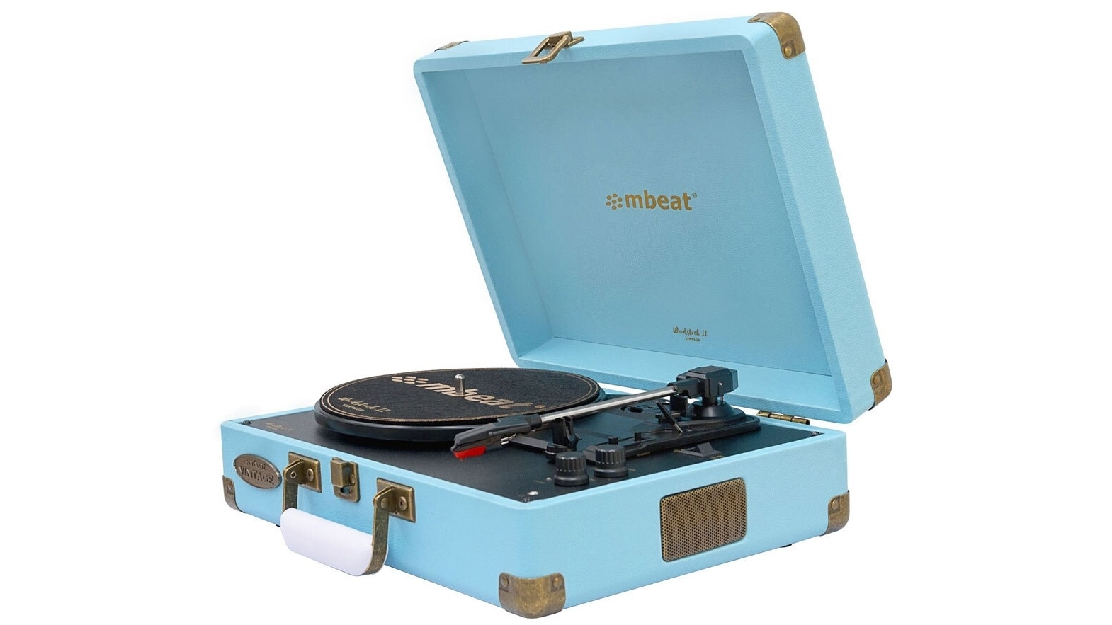 Mbeat Woodstock II Retro Turntable - Blue