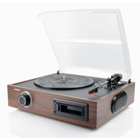 Mbeat 2-in-1 USB Turntable/Cassette Recorder