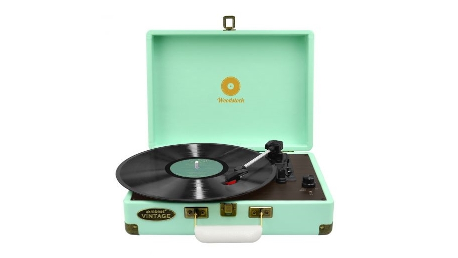 Mbeat Woodstock Retro Turntable - Blue