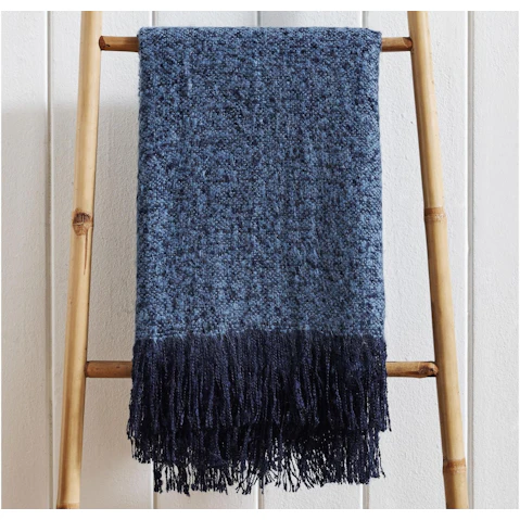 L'Avenue Lumi Blue Throw