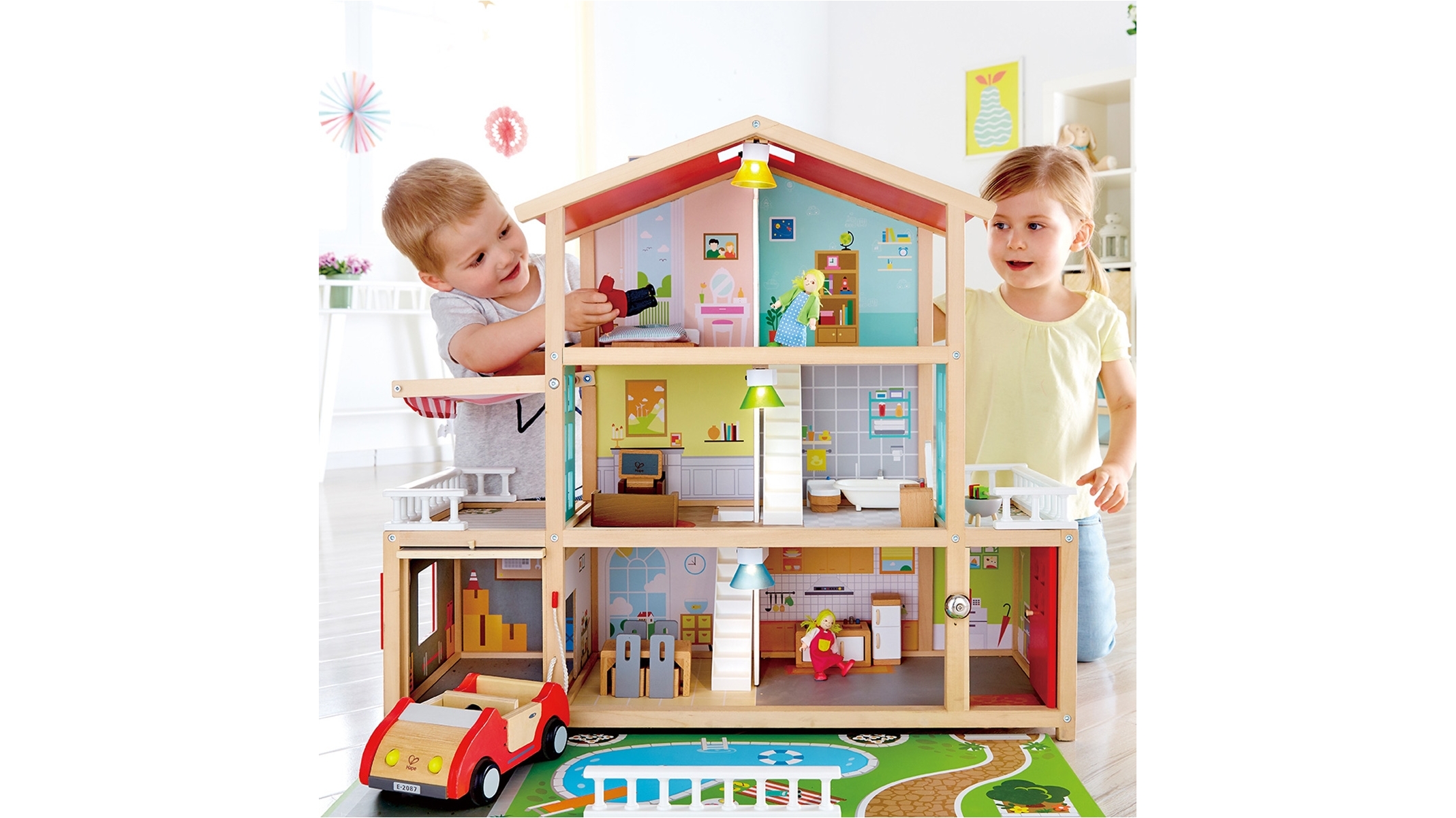 family mansion doll house games with family