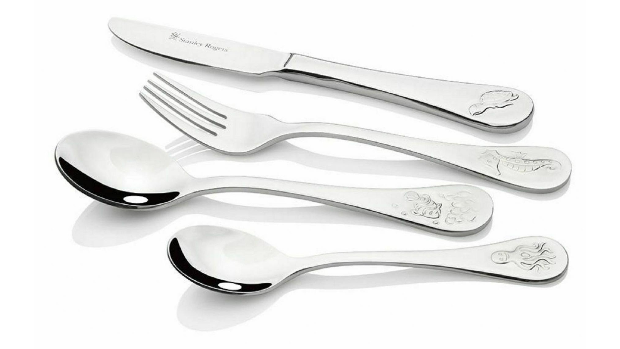 Children's Cutlery 4 Piece Set - Sea Animals