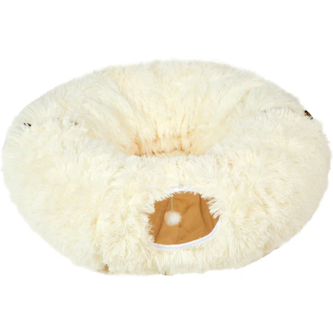 PaWz Pet Toy Cat Tunnel Tube - Beige