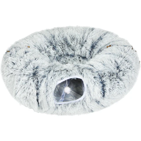 PaWz Pet Toy Cat Tunnel Tube - Grey