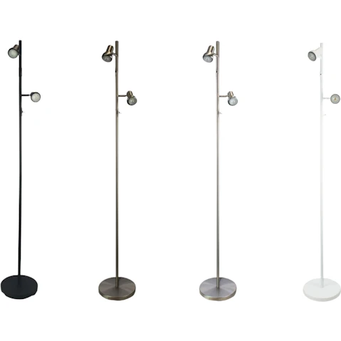 Oriel Lighting Daxam LED Twin Adjustable Floor Lamp