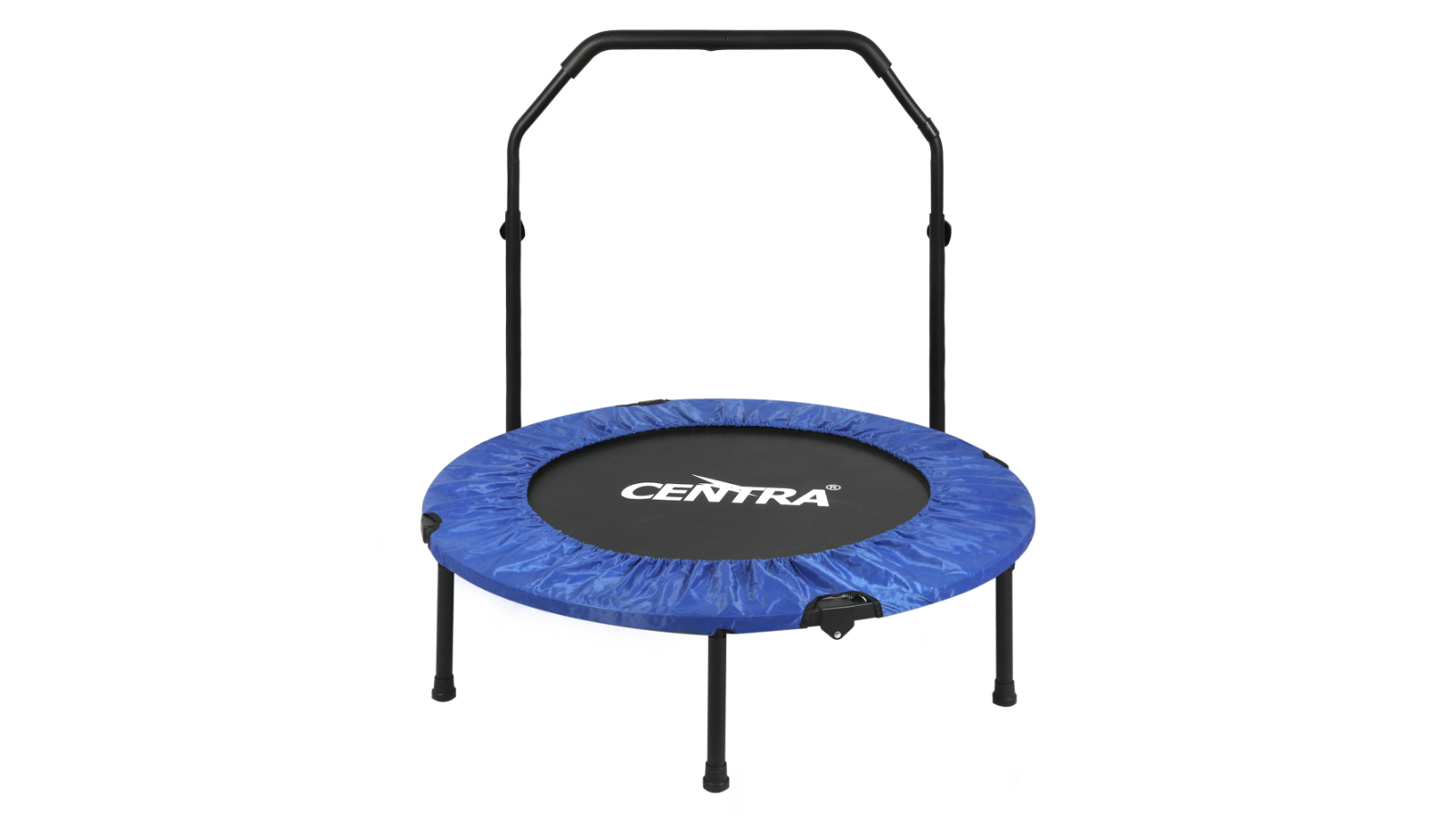 Centra 40inch Mini Fitness Trampoline with Handle - Black/Blue