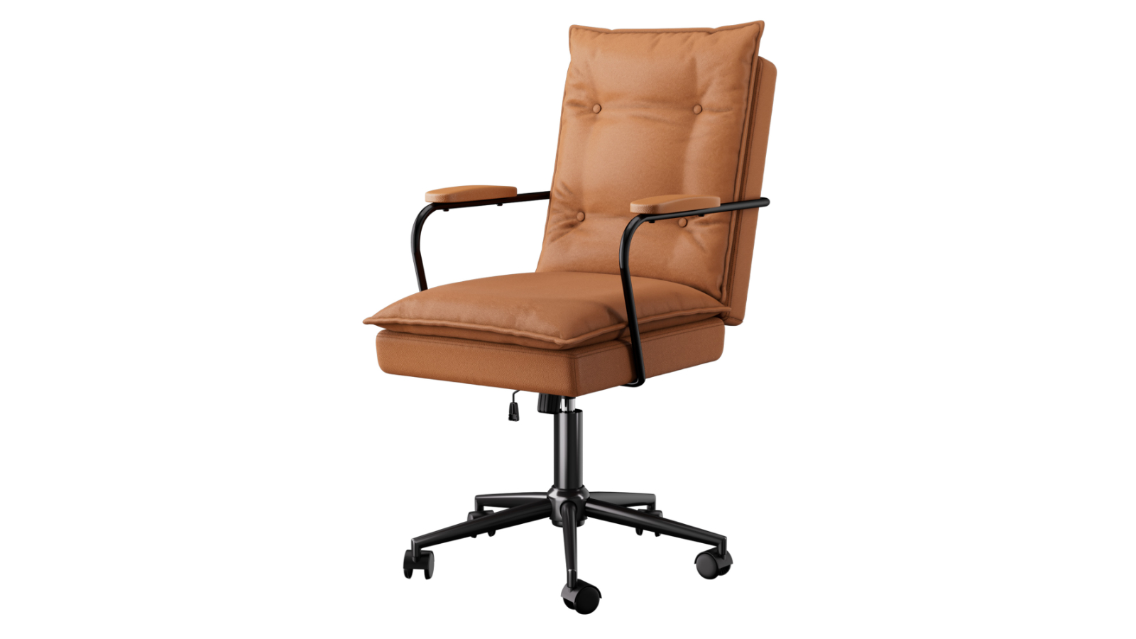 Levede Ergonomic PU Leather Office Chair - Brown