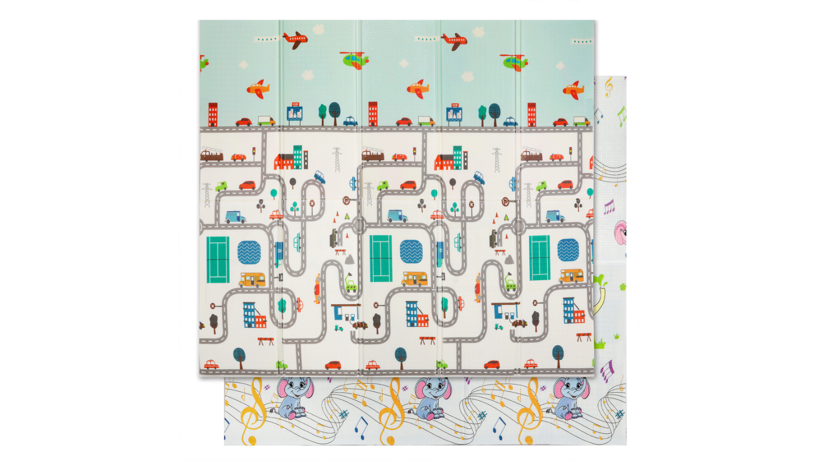 BoPeep Kids Play Mat Baby Crawling Pad Floor Foldable XPE Foam Non-Slip - Cloud